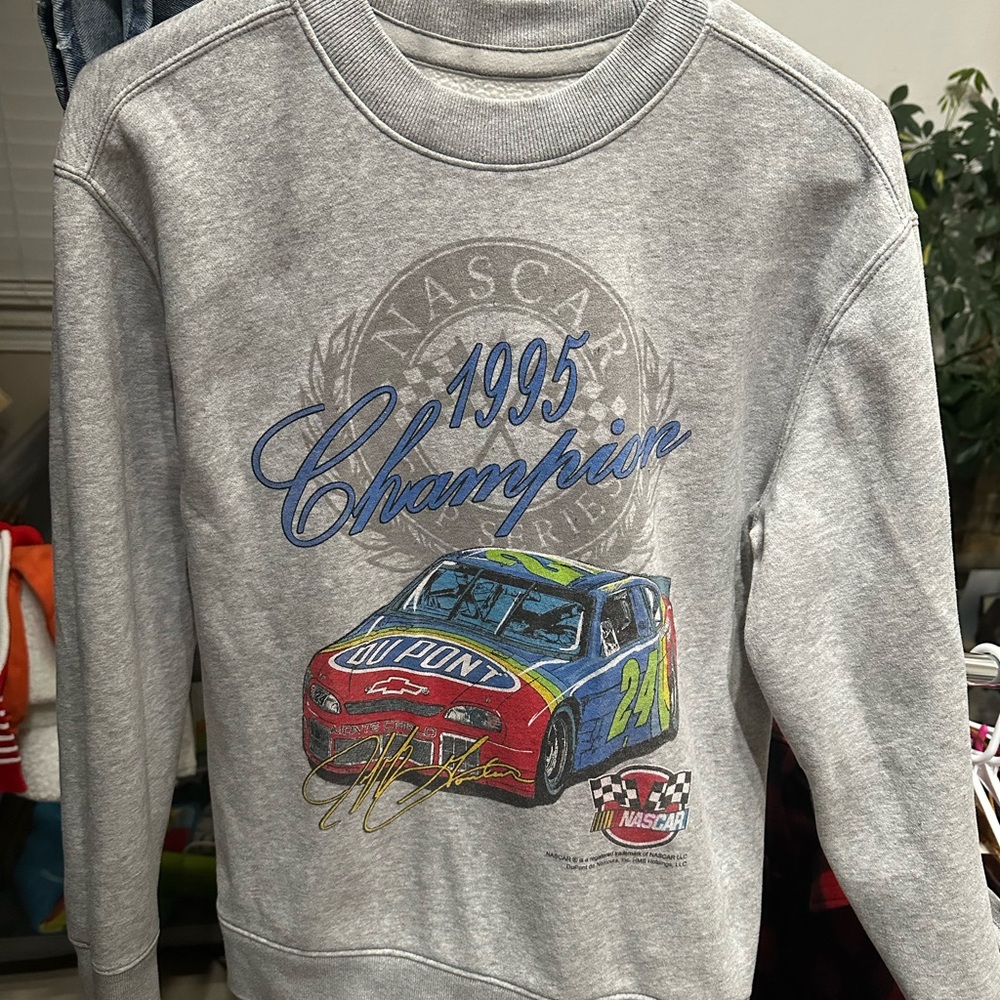 Hollister Gray Graphic Crewneck Sweater